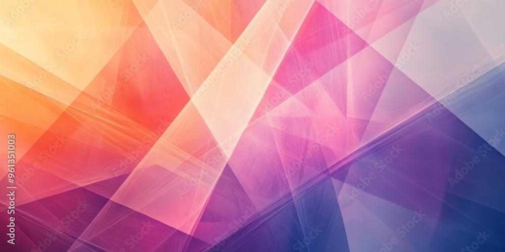 Poster abstract background of overlapping geometric shapes.