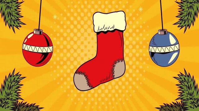 christmas ball with santa claus