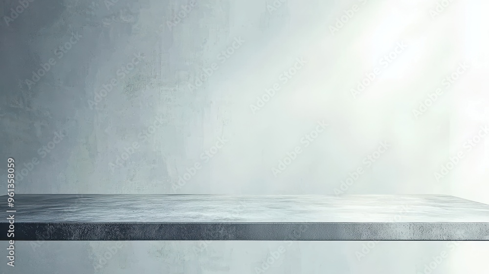 Poster minimalist concrete shelf background for product display
