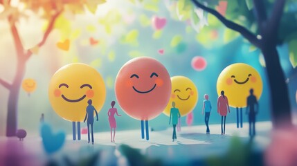 Envision a social media initiative that promotes kindness and positive actions. Users share stories of good deeds