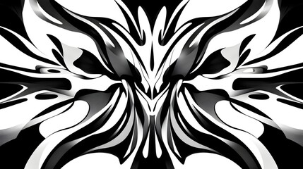 Fototapeta premium Mesmerizing Geometric Abstract Flame Motif with Bold Angular Shapes and Rhythmic Composition