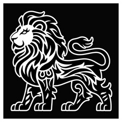 tattoo lion vector silhouette of lion