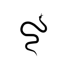 poisonous snake silhouette icon