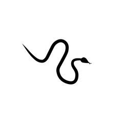 poisonous snake silhouette icon