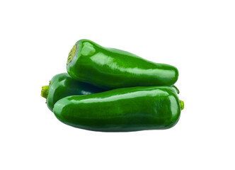 jalapeno peppers isolated on white background