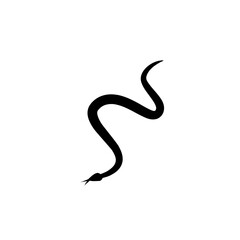 poisonous snake silhouette icon