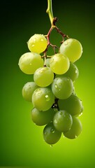 Fresh Ripe Green Grapes