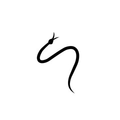 poisonous snake silhouette icon