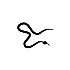poisonous snake silhouette icon