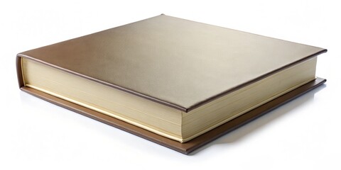 Fototapeta premium Blank, hardcover album with spine and matte finish, isolated and available with a precise cutting path.