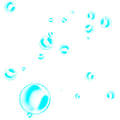 Bubbles Overlay Water Drop