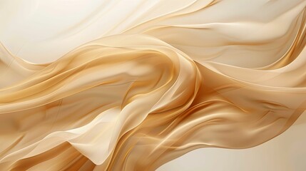 Obraz premium Abstract Swirling Beige Fabric Texture