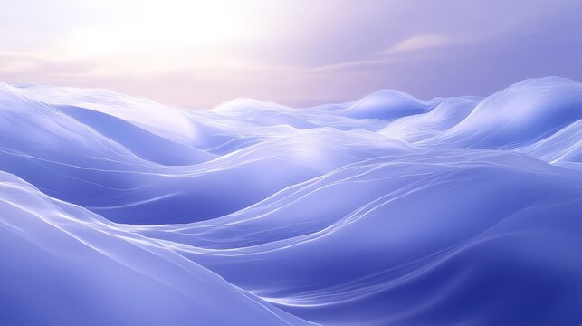Generate a tranquil periwinkle blue background with subtle waves of light and dark shades