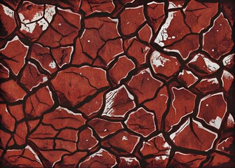 Desert Earth Cracked Texture Surface Pattern Colorful Rock