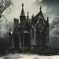 Obraz premium Gothic Halloween architecture 