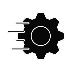 quick settings icon solid vector design in trendy style