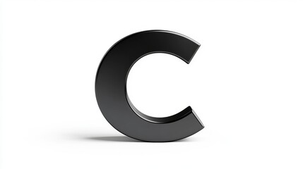 Fototapeta premium The 3D glyph of the letter 