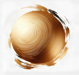 Golden Abstract Art