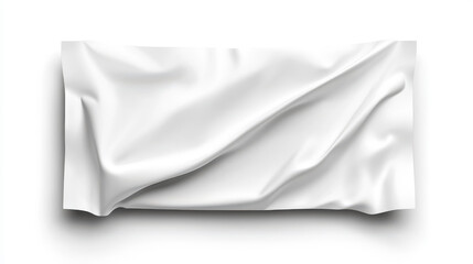 Realistic wet wipes pack design with white shadows, ideal for showcasing medicine, food, or cosmetic products in 3D.