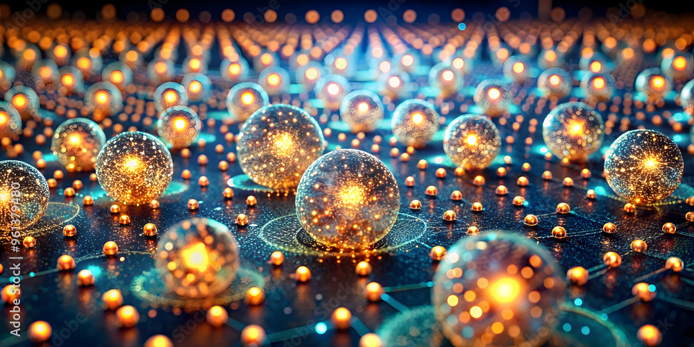 Poster neural network glow: a mesmerizing 3d render of interconnected nodes radiating vibrant energy, symbo