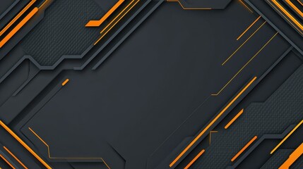 Explore this dark gray vector background featuring hexagon patterns and orange accents, perfect for sports and gaming themes.