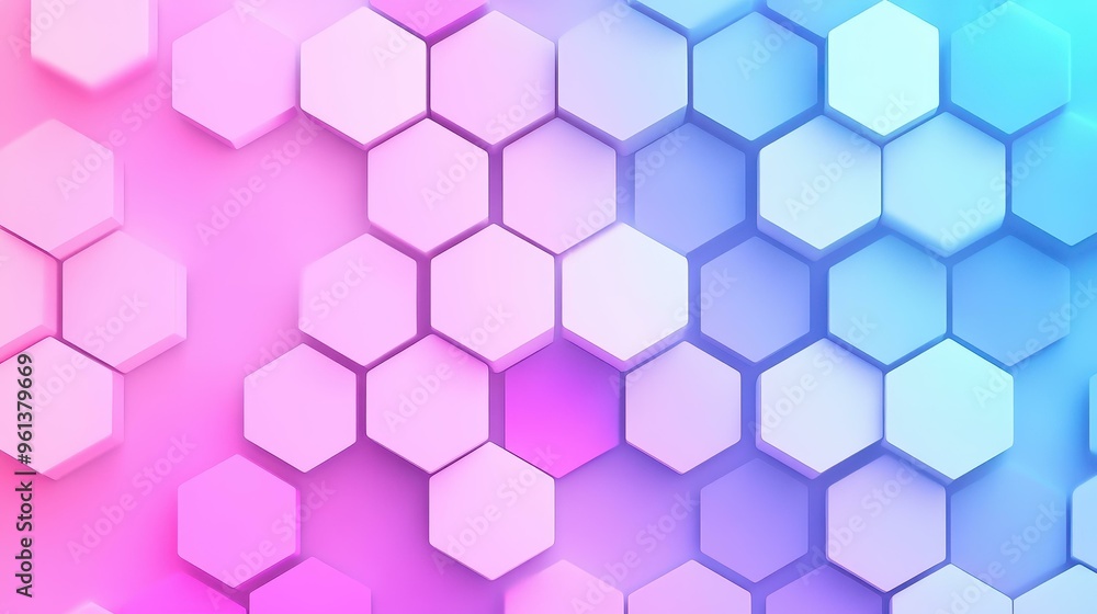 Aufkleber vibrant abstract gradient background featuring hexagon textures, perfect for modern design projects 