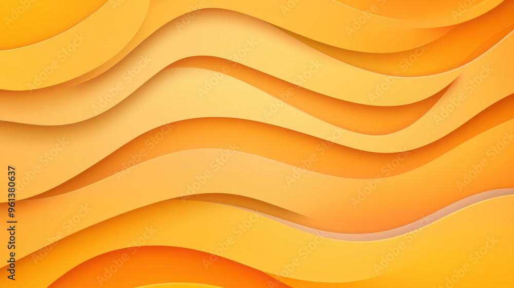 Wall mural Create a stunning abstract light papercut background with a vibrant diagonal orange design, perfect for modern visuals.