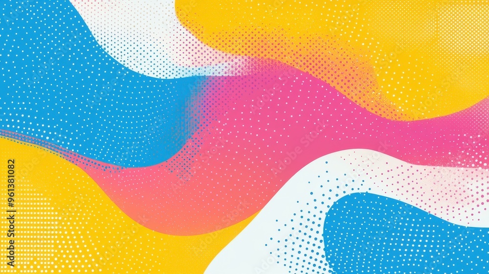 Aufkleber discover a vibrant abstract vector background with a playful halftone gradient perfect for modern de