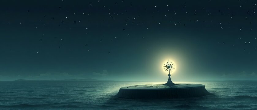 Moonlit Sundial, Sundial