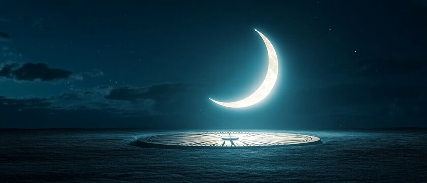 Moonlit Sundial, Sundial