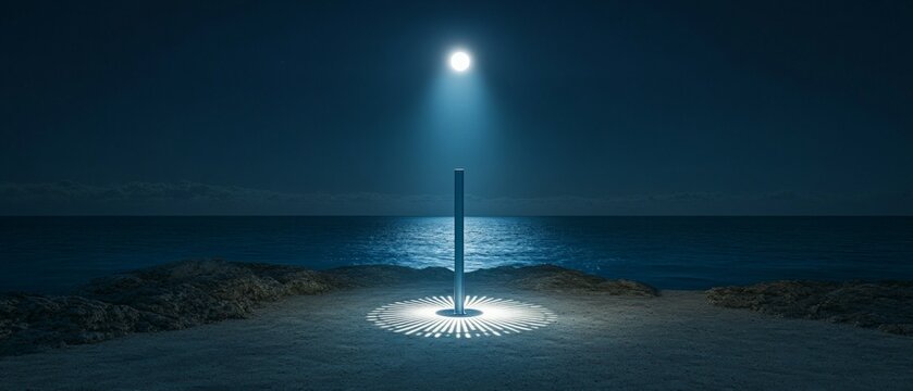 Moonlit Sundial, Sundial