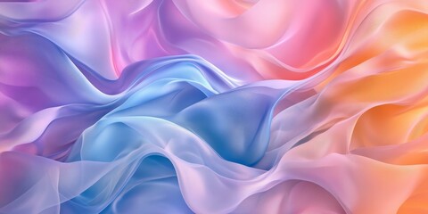 Obraz premium Abstract colorful flowing fabric texture.