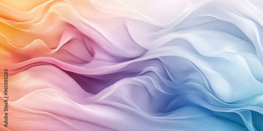 Poster abstract background with colorful flowing lines.