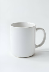 Fototapeta premium Minimalist White Ceramic Mug Design Mockup