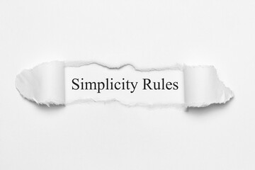 Simplicity Rules	