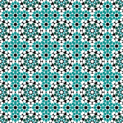 Seamless arabic geometric ornament based on traditional arabic art. Arabian tile. 