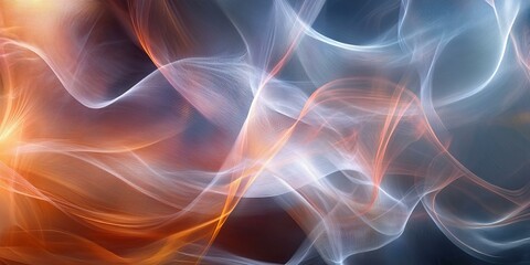 Obraz premium Abstract background of flowing light lines.