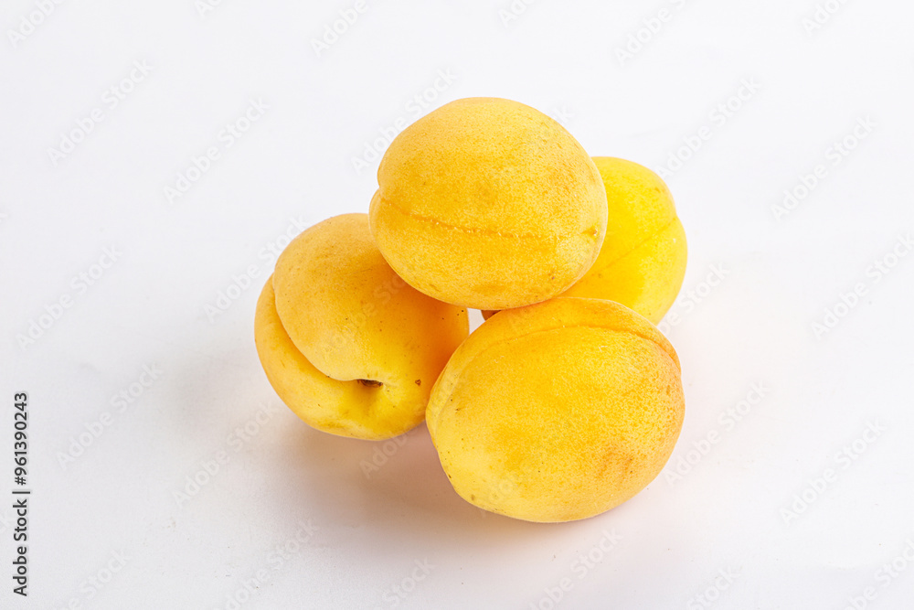 Wall mural sweet ripe tasty apricot heap