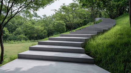 The Role of Symmetry in the Flow of Movement, Explore how symmetry in terraced steps guides movement smoothly through outdoor spaces.