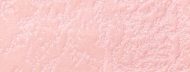 Fototapeta premium Texture pink velvet background from soft upholstery textile material, macro. Abstract velour light rose fabric