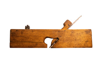 hand plane tool on white, isolated