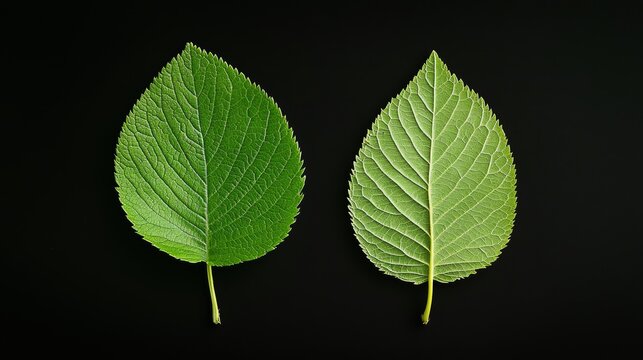 Symmetry in Leaf Patterns, Analyze the symmetry in leaf patterns, such as the venation and overall shape, and how it contributes to efficient photosynthesis and water distribution.