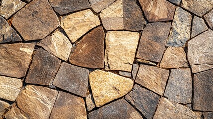 Fototapeta premium Natural Stone Wall Texture Rough Stone Background
