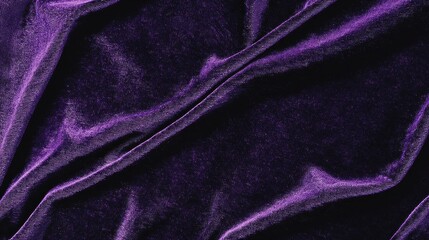 Obraz premium Purple Velvet Fabric Texture Background Luxurious Draped Textile