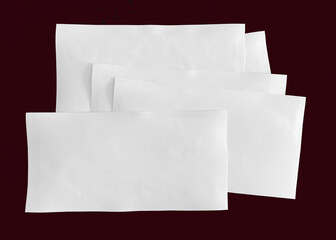 Recortes de papel blanco de acuarela notas fondo