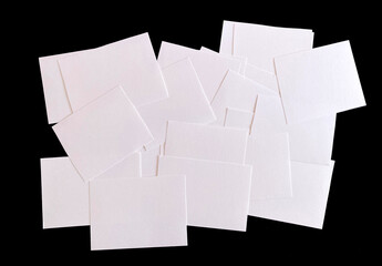 Recortes de papel blanco de acuarela notas fondo