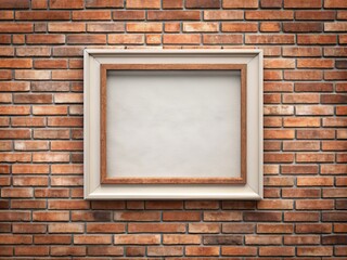 Enhance any space with this modern blend of texture and technology, featuring a blank brick wall mural paired