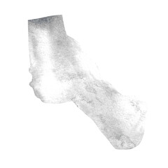 Watercolor illustration icon by hand and abstract device, isolation on a white background