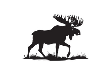 Moose  vector art and illustration