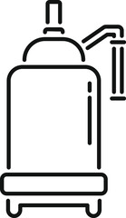 Water heater boiler icon showing a domestic appliance providing hot water for central heating systems